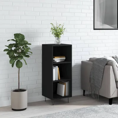 Zdjęcie produktu dla vidaXL Kredens czarny 34,5x32,5x90 cm Materiał drewnopochodny