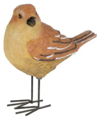 Produktbild von Dekoration Garten Statue Vogel - Grunfink - Metall - 10 cm