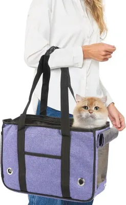 Productafbeelding van Famanu draagtas voor dieren - Ademend, opvouwbaar en ruim - Ideaal voor honden en katten