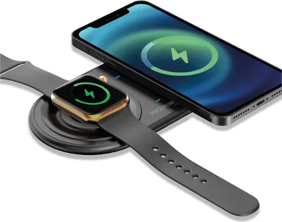 Produktbild von RealPower Ladegerät ChargeAir Duo kabellos