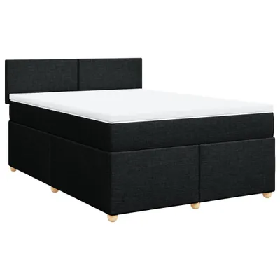 Obrázok produktu pre vidaXL Boxspring posteľ s matracom čierna 140x200 cm látka