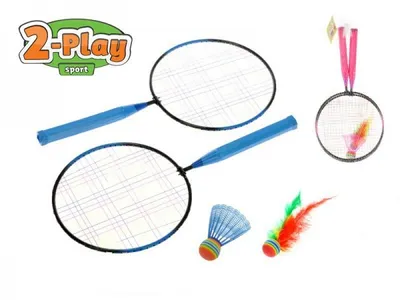 Obrázek produktu pro Badmintonové rakety 2ks + košíček + míček