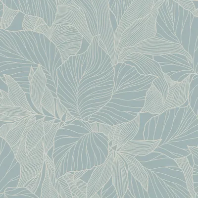 Produktbild von Vliestapete 314915 Tapete Botanical Dschungel 53 x 1005 cm Rasch Deco Style Blau