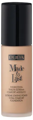 Immagine prodotto di Pupa Milano Made To Last Total Comfort Fondotinta opacizzante a lunga durata 001 Avorio chiaro, 30 ml