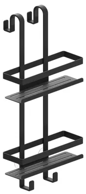 Produktbild von MYLINE Duschregal, 240x490x220mm, Schwarz matt