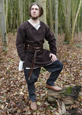Produktbild von Wikinger Hose / Rushose Olaf, dunkelblau - Mittelalter LARP Kostüm Herren Verkleidung Größe: L