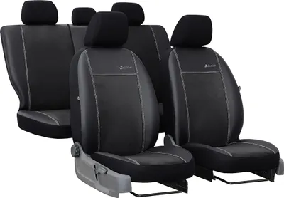 Produktbild von Autositzbezüge Universal Schonbezüge für Auto Exclusive Alkantara, Schwarz