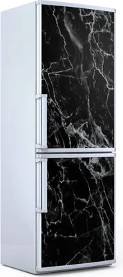 Produktbild von Magnete Dekorative - 70 cm x 190 cm - Küche - Magnetmatte Kühlschrankmagnete - Schwarz Marmor