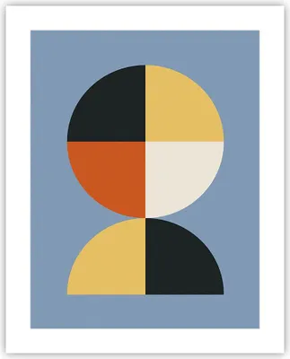 Produktbild von Poster - Poster ohne Rahmen - Stück Geometrisch Rad - 40x50 cm - Wand Bild - Wanddeko - Wandbilder - Kunstposter - Wandposter - Bilder - Kunstdruck - Wanddekoration - Wandbild - P2XPA40x50-4771