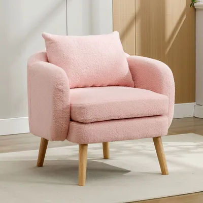 Produktbild von Sweiko Sessel, Sessel mit Kissen und dickem Sitzkissen, Samtstuhl