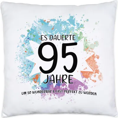 Produktbild von Es Dauerte 95 Jahre Um So Wunderbar Zu Werden Kissen Inkl. Füllung Geburtstagsgeschenk 95 Jahre Alt Humor
