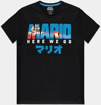 Produktbild von Super Mario T-Shirt - Fire Mario (schwarz) S
