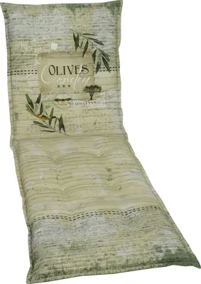 Produktbild von Go-De Rollliegen-Auflage grün beige gemustert, 190 x 60 x 8 cm