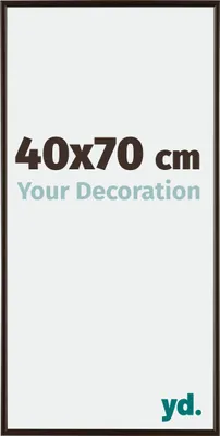 A graphic displaying product size and branding.