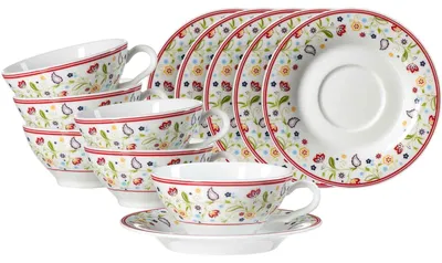 Produktbild von Ritzenhoff & Breker Shanti Ostfriese Teetasse mit Untertasse 100 ml 6er Set