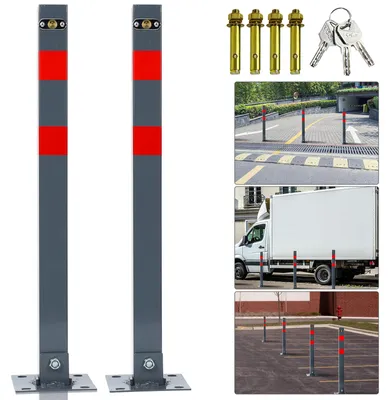Obrázok produktu pre Vigevee odrážacie stĺpiky na parkovanie, 67 cm, 2 kusy, uzamykateľné