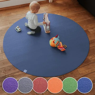 Immagine prodotto di Runde Krabbelmatte Sanosoft Blau 160 cm