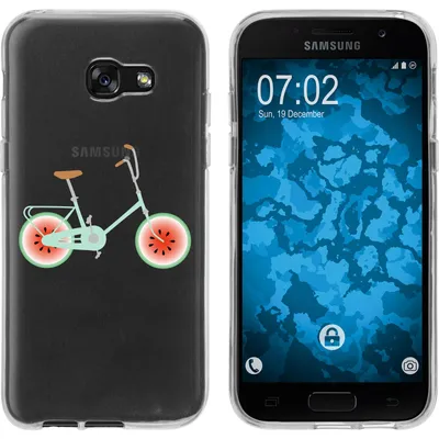 Produktbild von PhoneNatic Case kompatibel mit Samsung Galaxy A7 (2017) Silikon-Hülle Bike M3