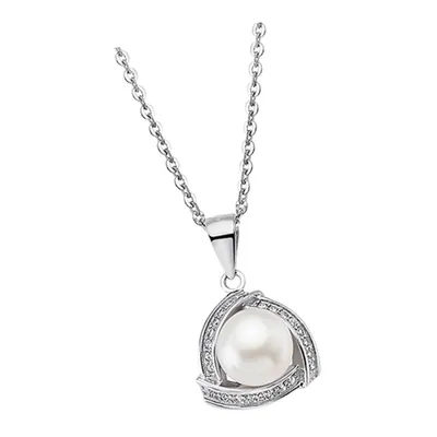 Produktbild von Lotus Silver Zirkonia Perle Halskette 925 Silber LP1928-1/1 Perle JLP1928-1-1