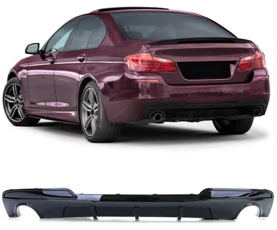 Image de Diffuseur noir brillant pour berline BMW Série 5, modèle F10