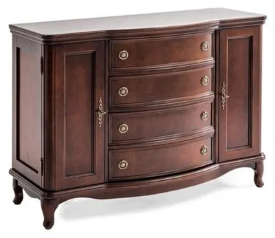 Image de Buffet classique en bois avec tiroirs et portes latérales