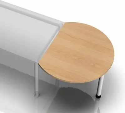 Obrázok produktu pre HAMMERBACHER LA80 Anbautisch eiche halbrund
