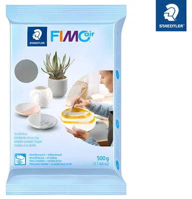 Produktbild von FIMO Mod.masse FimoAir Effect 500g grau retail