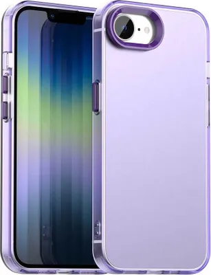 Produktbild von Handyhülle für iPhone 16e/iPhone 17e Schlank Durchscheinend Matt Stoßfest Schutzhülle Lila