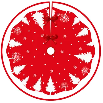 Immagine prodotto di Copertura morbida per albero di Natale, diametro 120 cm, ideale per decorazioni natalizie