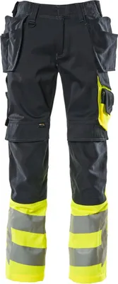 Produktbild von Mascot Hose mit Hängetaschen 17531-860-01017 Gr. 82C66 schwarzblau/hi-vis gelb
