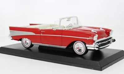 Produktbild von Maisto 31476R Chevrolet Bel Air Convertible 1957 rot 1:18