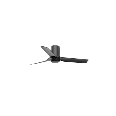 Produktbild von Energiespar Deckenventilator mit Fernbedienung Mini Punt Tub 90 cm Schwarz / Schwarz
