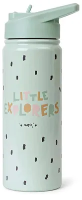 Obrázok produktu pre Detská termoska Saro so slamkou, 500 ml, priehľadná  Detská, priehľadná, univerzálna veľkosť