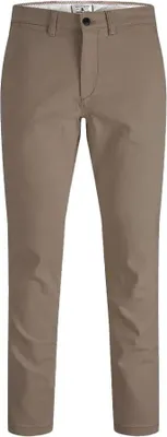 Produktbild von Jack & Jones 12174307, Chino, Erwachsener, Beige, Baumwolle, Elasthan, Nicht bleichen, Nicht im Wäschetrockner trocknen