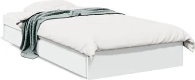 Produktbild von vidaXL Bettgestell mit Schubladen Weiß 90x200 cm Holzwerkstoff