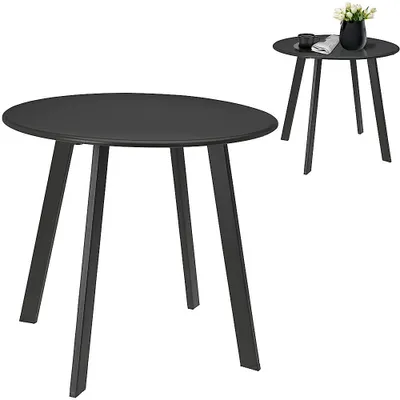 Immagine prodotto di Tavolo da balcone | tavolo da patio | tavolo da giardino | tavolino in METALLO 50 cm grigio