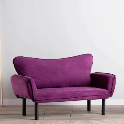 Immagine prodotto di Mindulle - Divano Letto 2 Posti, 140x65 cm Viola, Reclinabile