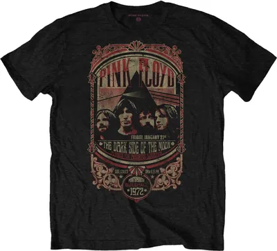 Image de Pink Floyd Portsmouth 1972 Black T-shirt