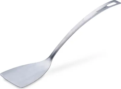 Produktbild von Fackelmann Pfannenwender Essential aus Edelstahl, 33 cm  Ideal für Fleisch, Burger und Fisch, mit Aufhängeöse