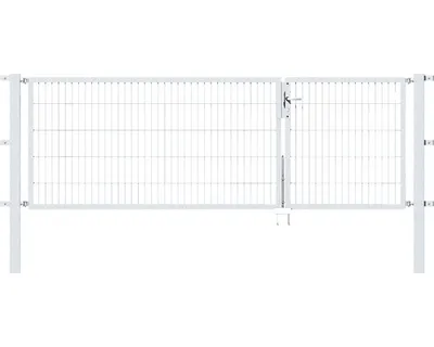Immagine prodotto di Alberts 646523 Cancello doppio Flexo con accessori, zincato a caldo, larghezza 100 + 200 cm, altezza 100 cm