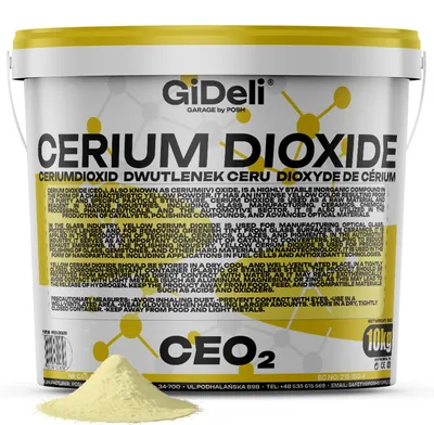 Productafbeelding van Ceriumoxide glaspolijstmiddel, 10 kg. Ceroxide, krasverwijderaar voor koplampen, spiegels, GiDeli