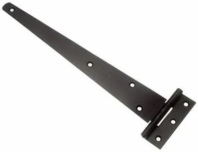 Productafbeelding van Riem Scharnieren - Poort Scharnier - Deuren Bevestigen - Zware Dienst Staal - 10 Inch - Zwart