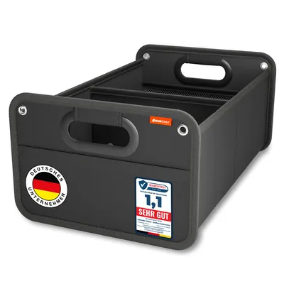 Produktbild von ATHLON TOOLS Kofferraumtasche faltbar - Kofferraum-Organizer, Auto Faltbox, Autotasche - verstärkt und stabil - lebensmittelecht - mit Anti-Rutsch-Klett