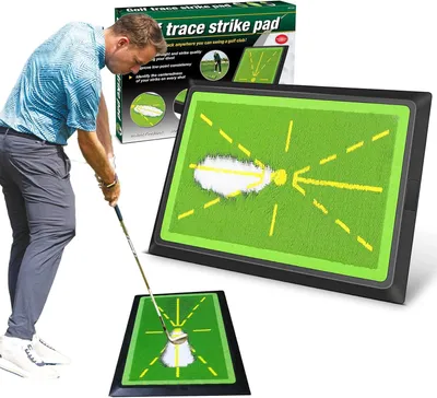 Produktbild von Golfschwungmatte, robustes Pitchgabelbrett, 30,5 x 43,2 cm, Golf-Trainingsmatte für Schwungwege-Feedback und Indoor-
