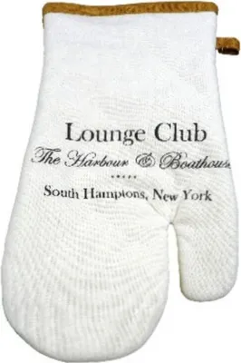 Produktbild von Ofenhandschuh Lounge Club weiss - South Hamptons NY Topfhandschuh