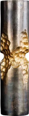 Produktbild von riess-ambiente Moderne Vase PRECIOUS 40cm schwarz gold Metall Hammerschlag Design