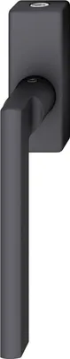 Produktbild von FSB Fenstergriff 34 1035 abschließbar eckige Rosette, Aluminium schwarz matt