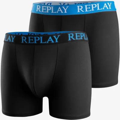 Produktbild von Replay 2er Pack - Herren Boxershorts aus Baumwolle, Unterhosen für Männer