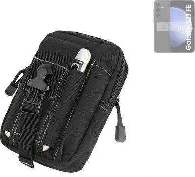Produktbild von K-S-Trade Gürtel Tasche kompatibel mit Samsung Galaxy S23 FE Gürteltasche Holster Schutz Hülle Handy Hülle Smartphone outdoor Handy-Hülle schwarz