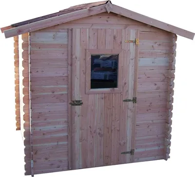 Image de Abri de jardin 4.28m² bois naturel - Habrita - DU2020.02N - dublin